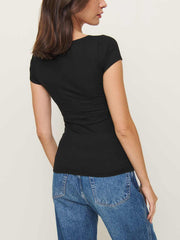 Bardot Knit Top - Black