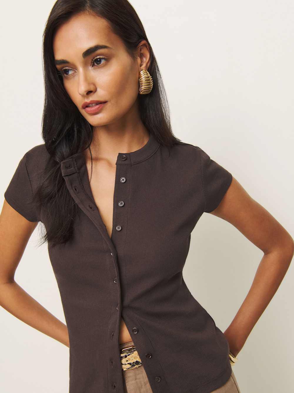 Raelynn Knit Top - Mole