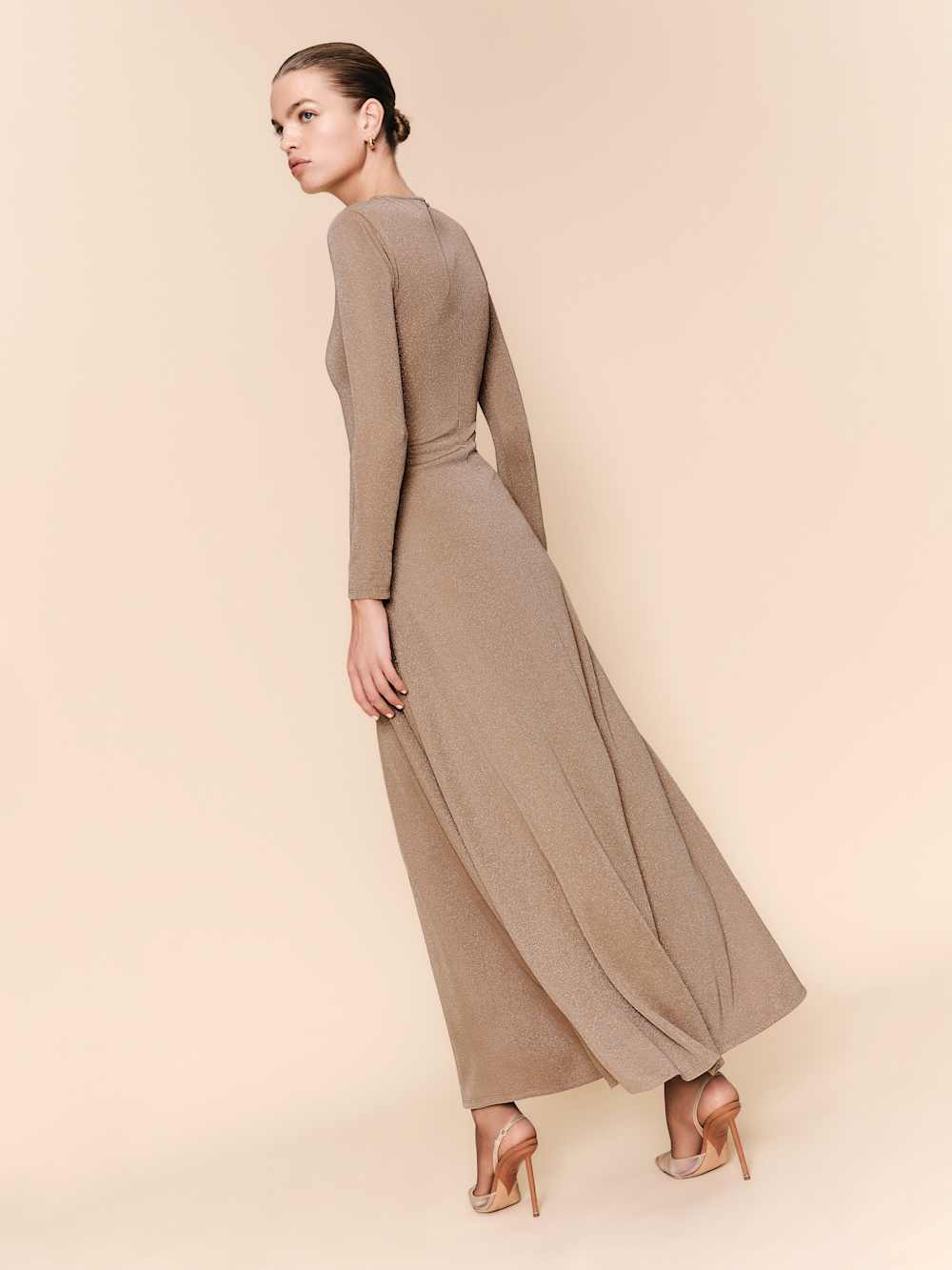 Kori Knit Dress - Beige Sparkle