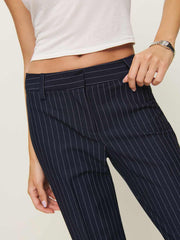 Kelly Low Rise Pant - Midnight Stripe