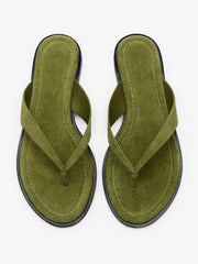 Jessie Thong Sandal - Avocado Suede