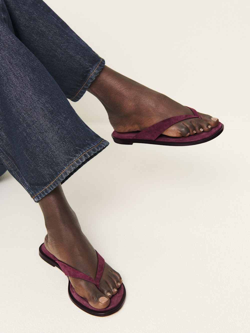 Jessie Thong Sandal - Ruby Suede