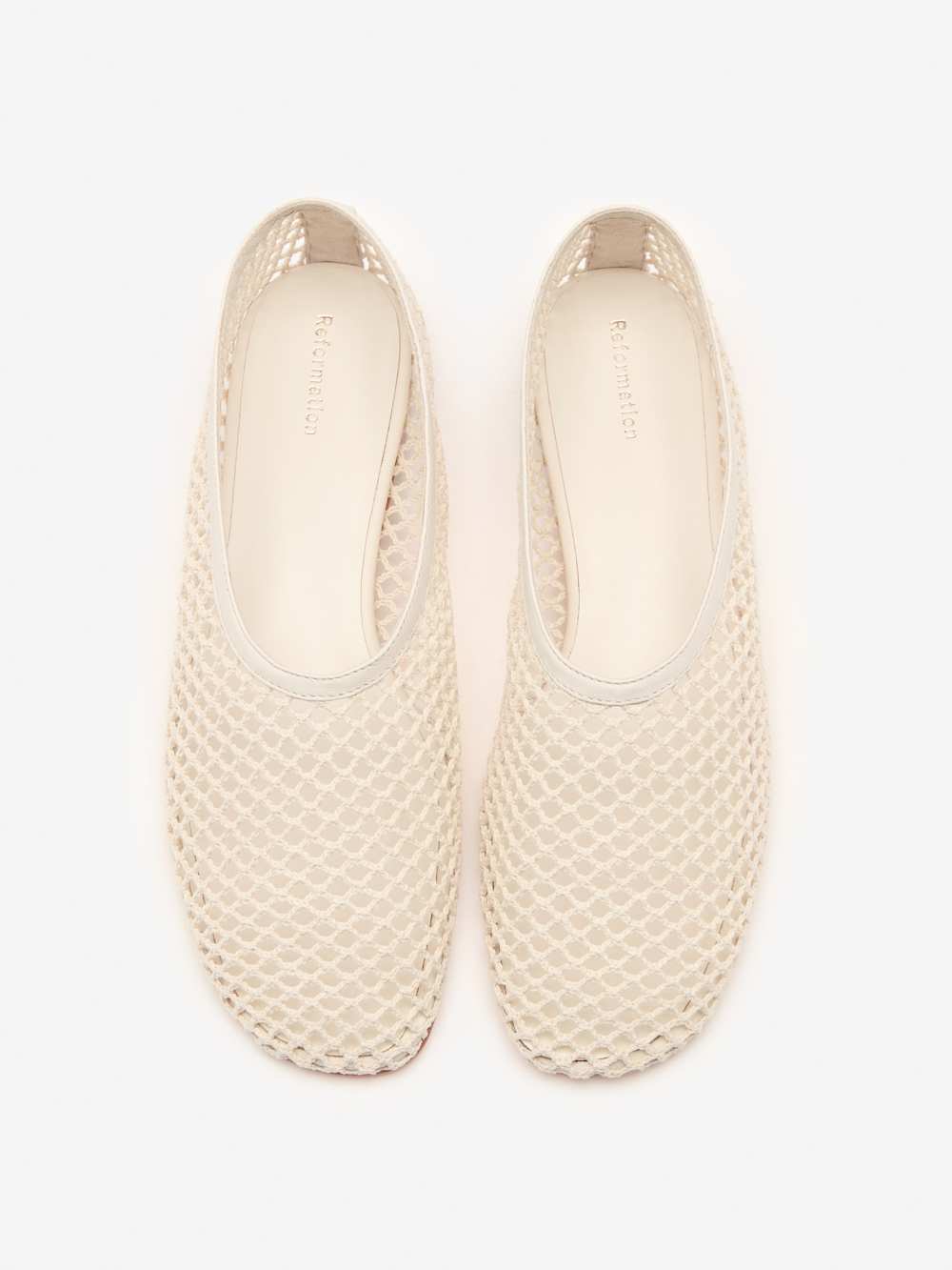 Britt Ballet Flat - Ivory Crochet