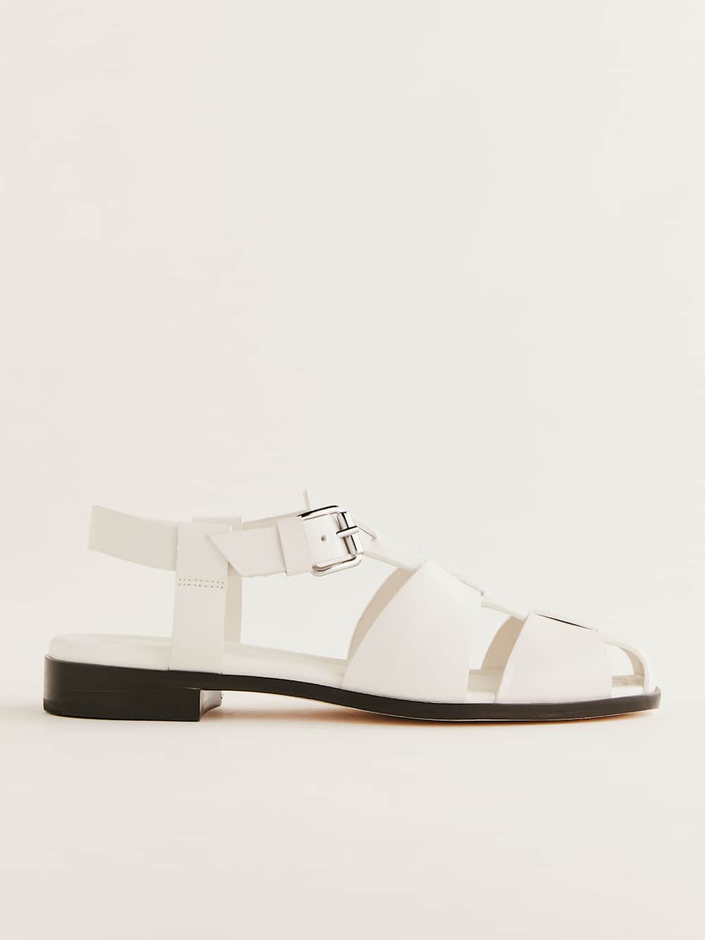 Freya Fisherman Sandal - White Leather