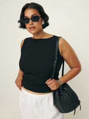Dusk Knit Top Es - Black