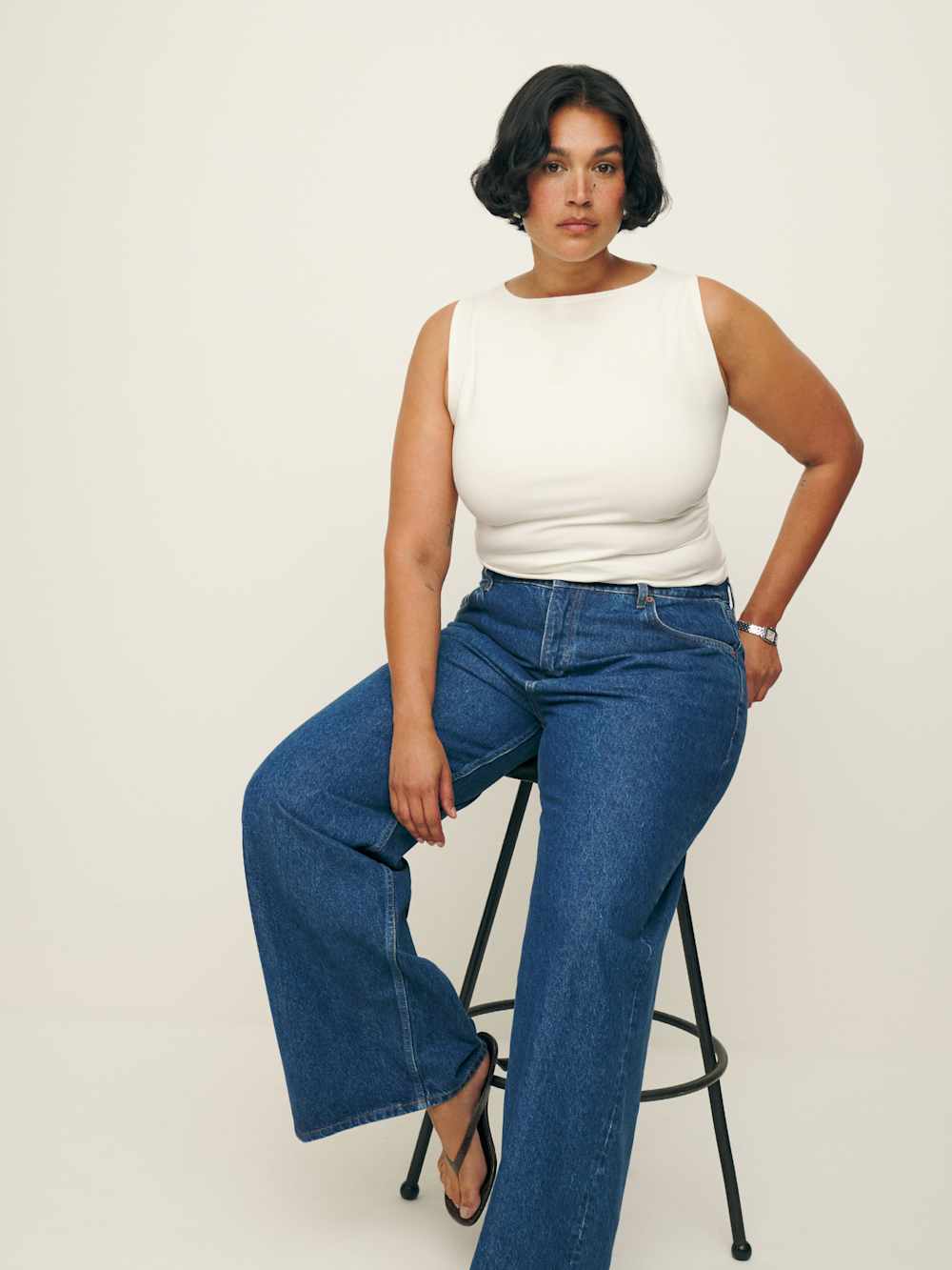 Dusk Knit Top Es - Fior Di Latte