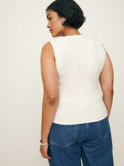 Dusk Knit Top Es - Fior Di Latte