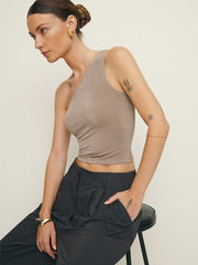 Maddie Knit Top - Taupe