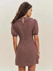 Kaylia Dress - Choco Dot