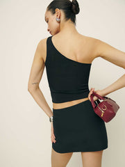Charchi Skirt - Matte Black