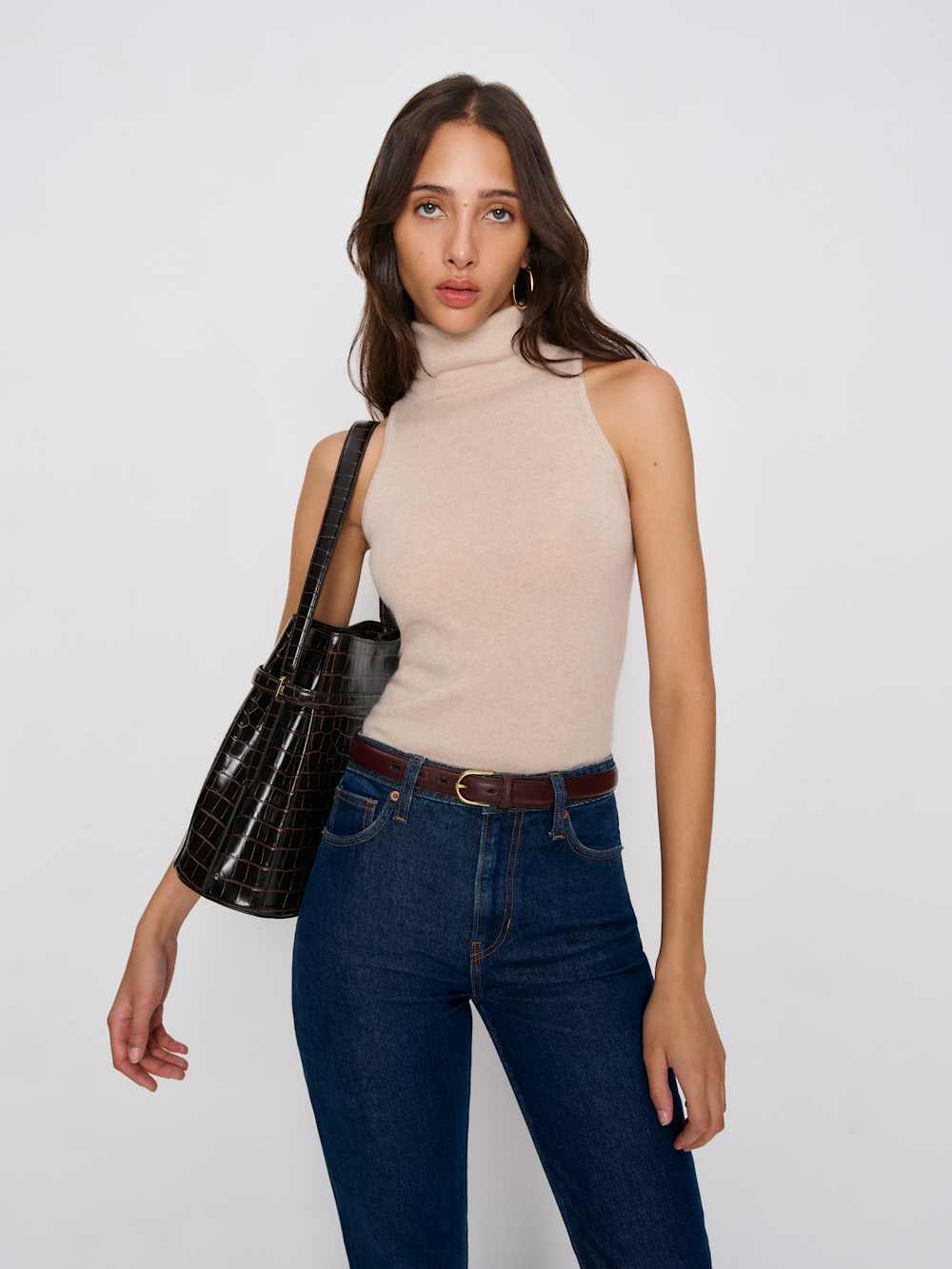 Jax Stretch High Rise Straight Jeans - Seneca