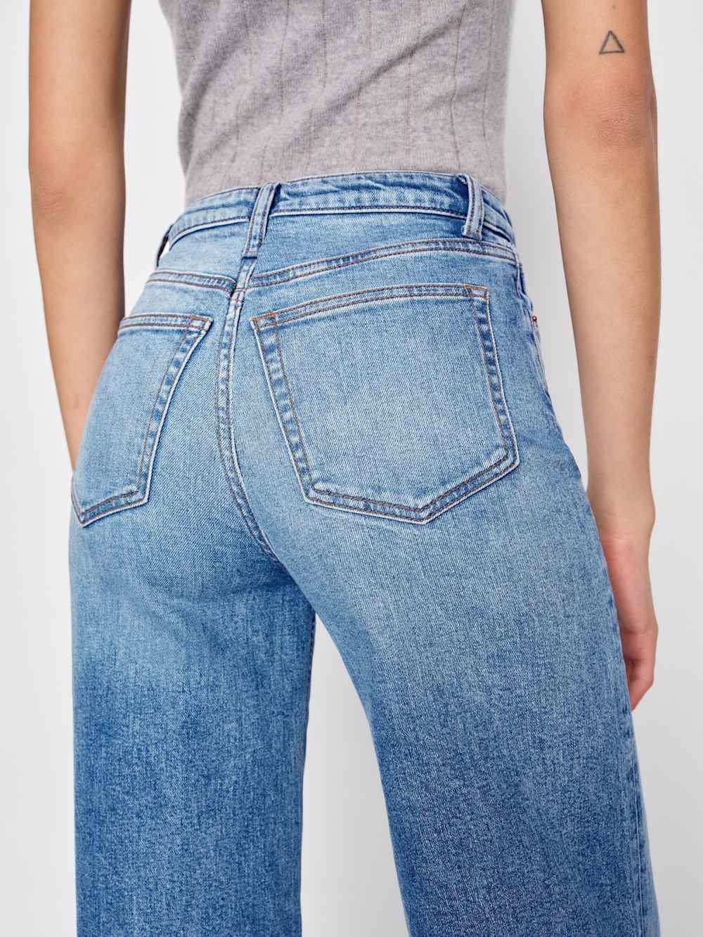 Bex Super Stretch High Rise Wide Leg Jeans - Woods