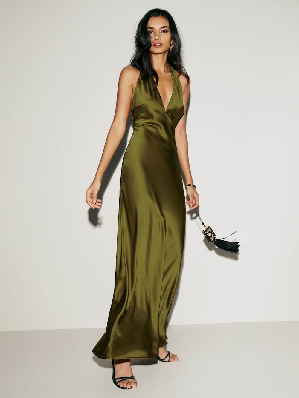 Petites Daniela Silk Dress - Pear
