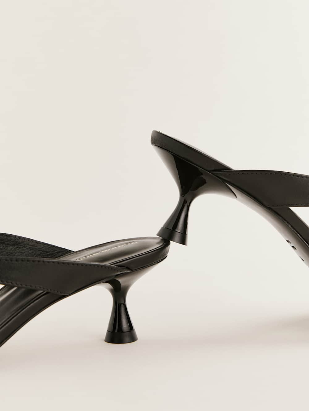 Sophie Heeled Sandal - Black Leather