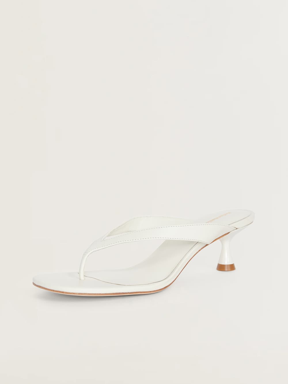 Sophie Heeled Sandal - White Leather
