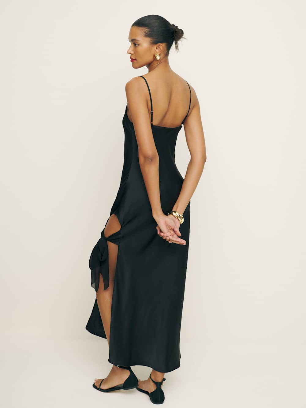 Malorie Silk Dress - Black
