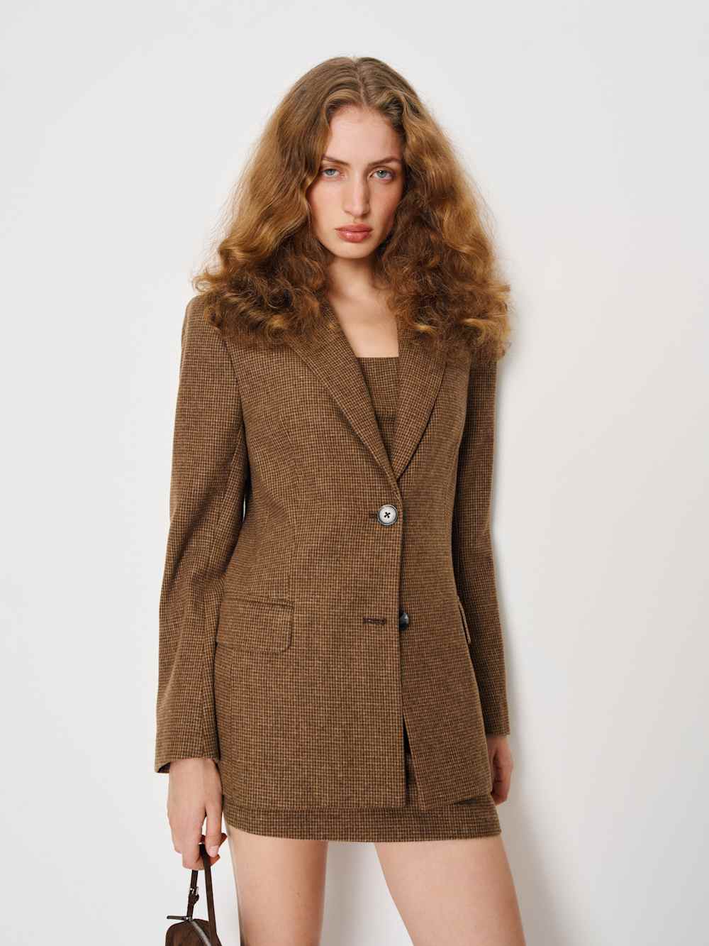 James Relaxed Blazer - Brown Check