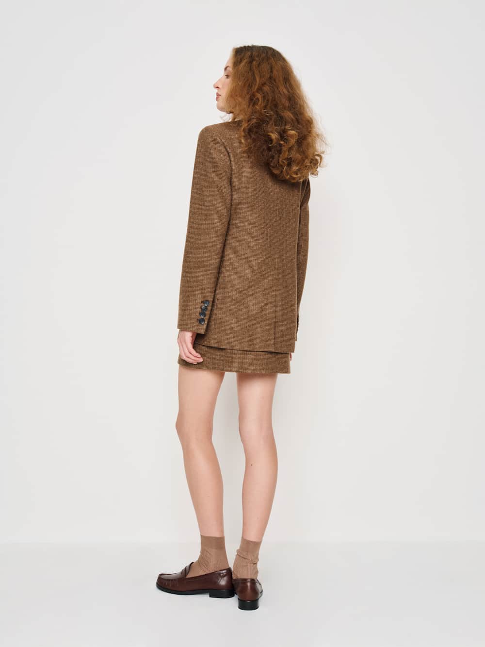 James Relaxed Blazer - Brown Check
