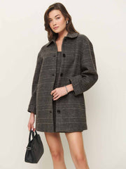 Irene Jacket - Charcoal Plaid