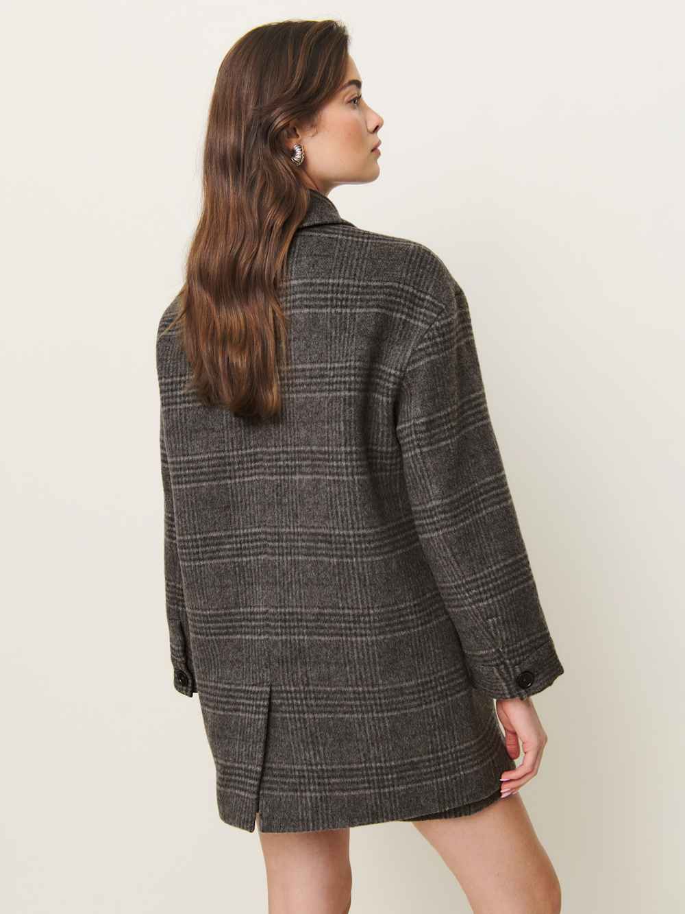 Irene Jacket - Charcoal Plaid