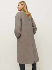 Wyatt Double-faced Coat - Stone