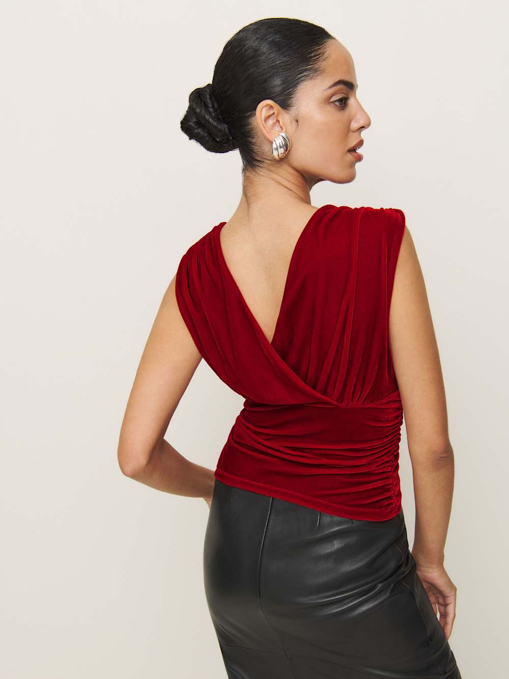 Amelia Knit Top - Red Velvet