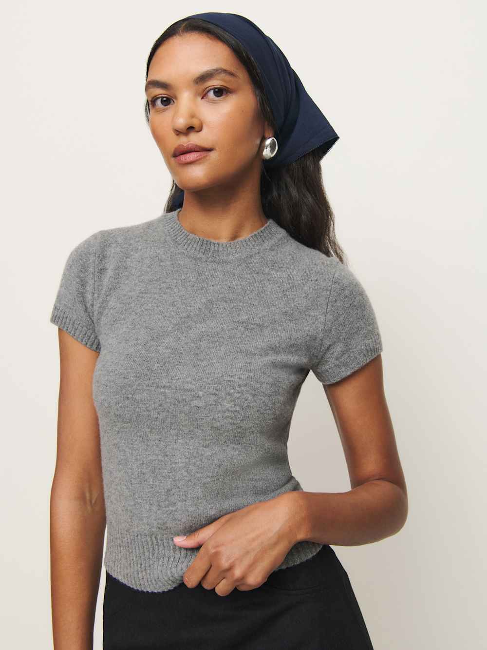 Hattie Headscarf - Navy