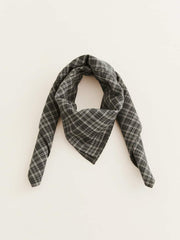 Hattie Headscarf - Taupe Check