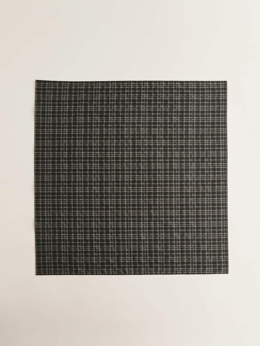 Hattie Headscarf - Taupe Check