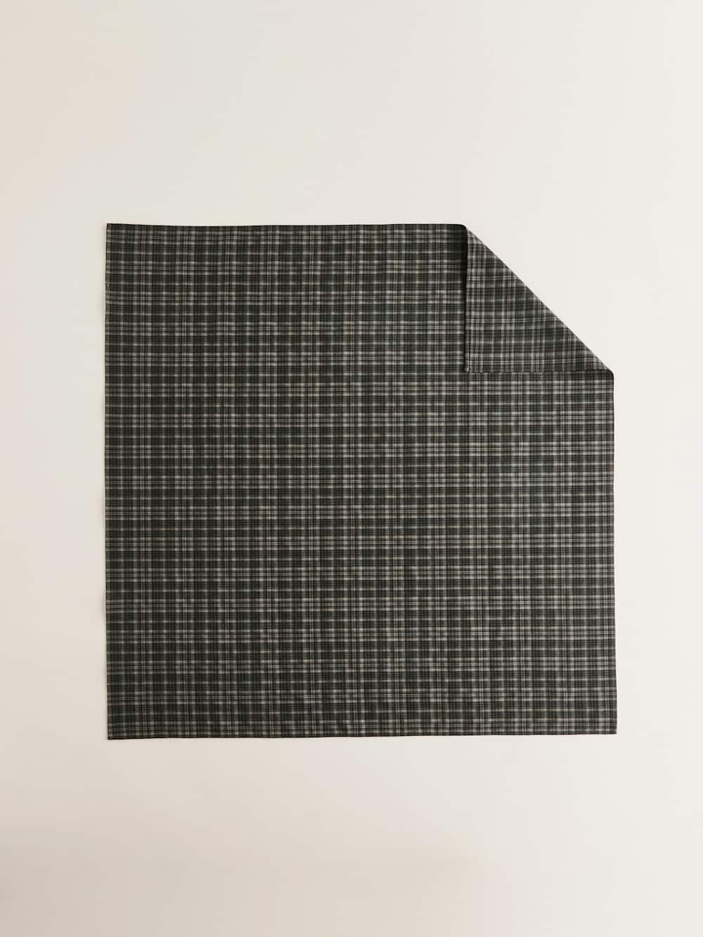 Hattie Headscarf - Taupe Check