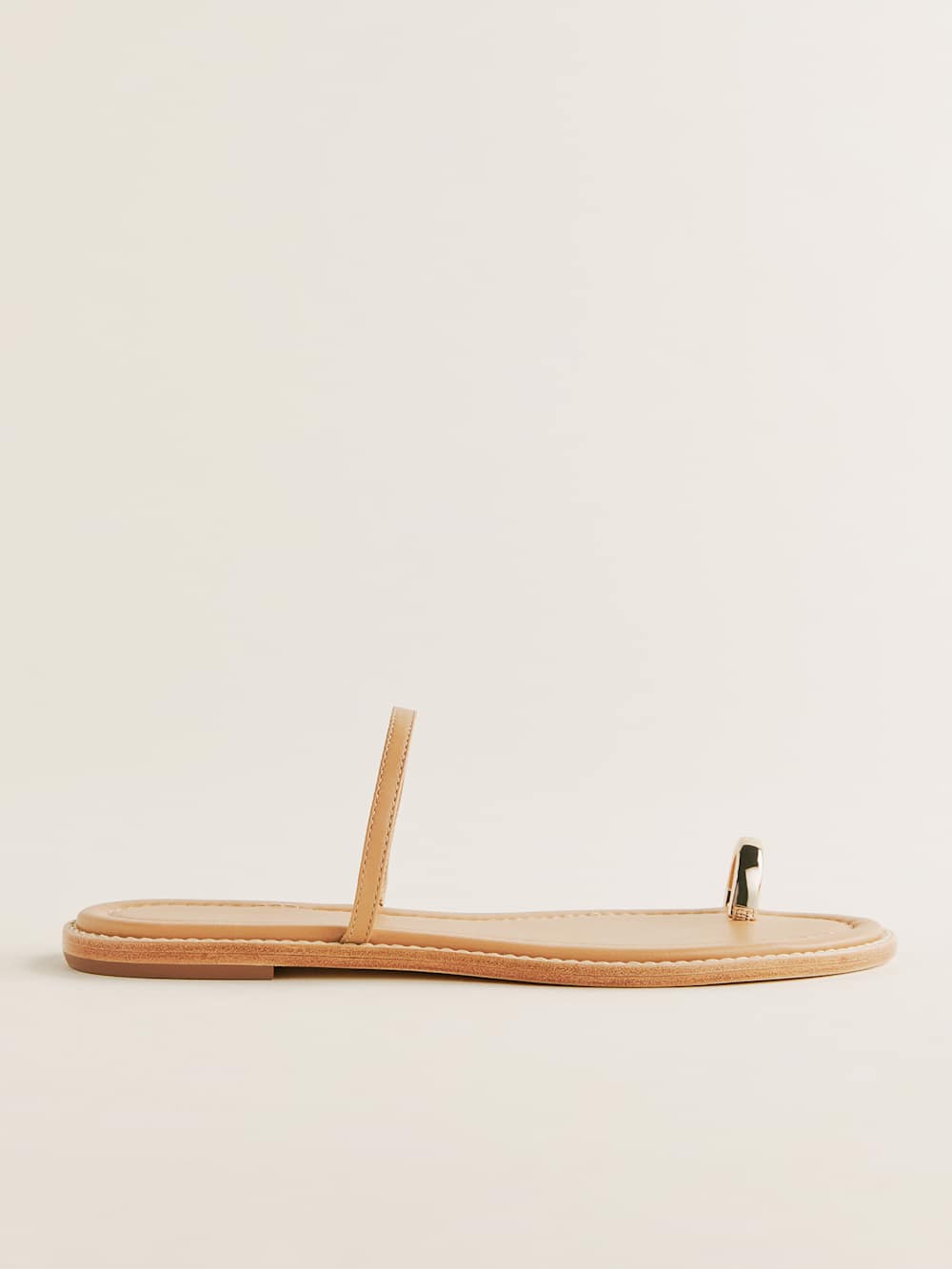 Cassandra Flat Sandal - Buff