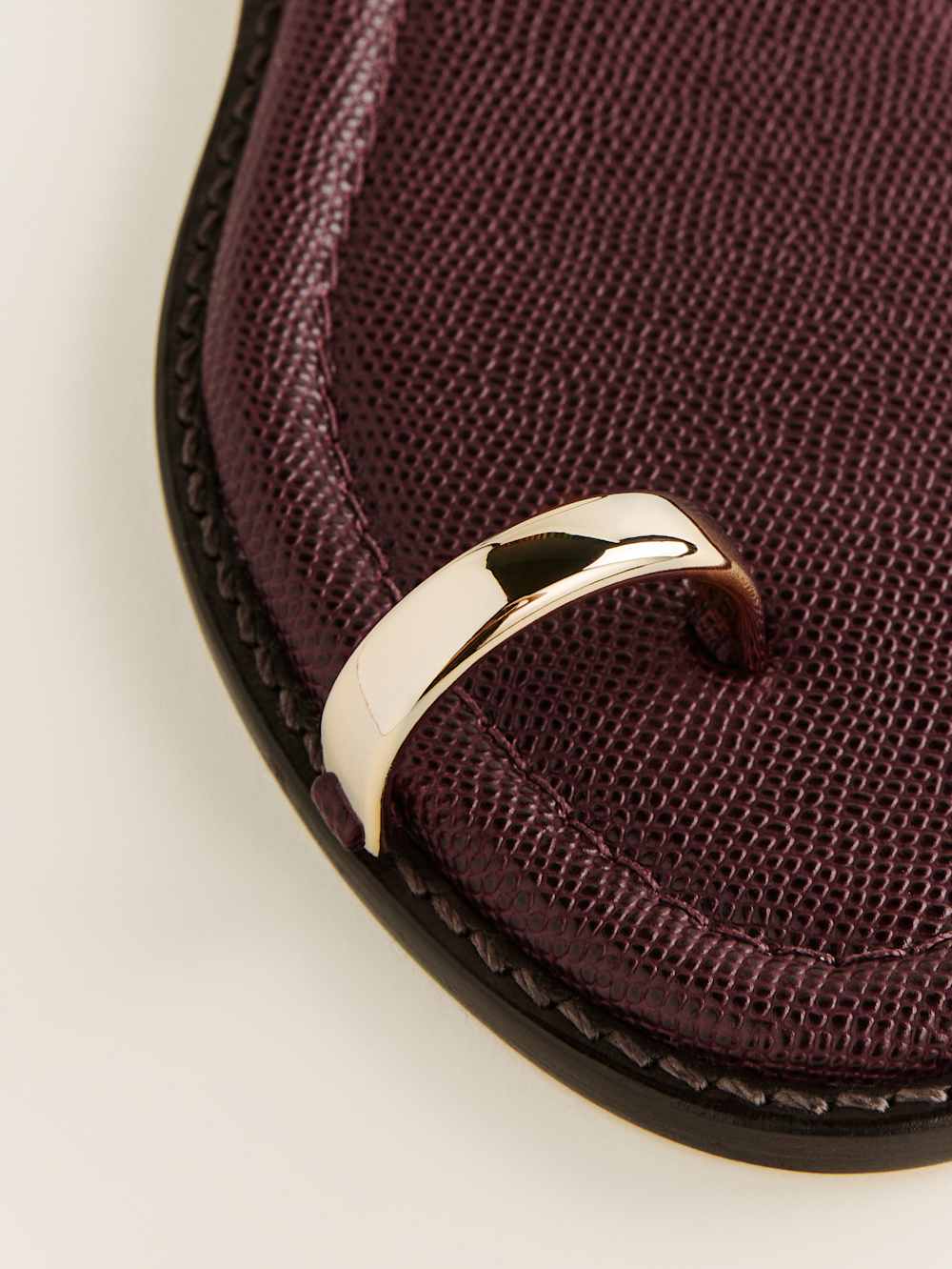 Cassandra Flat Sandal - Wine Snake