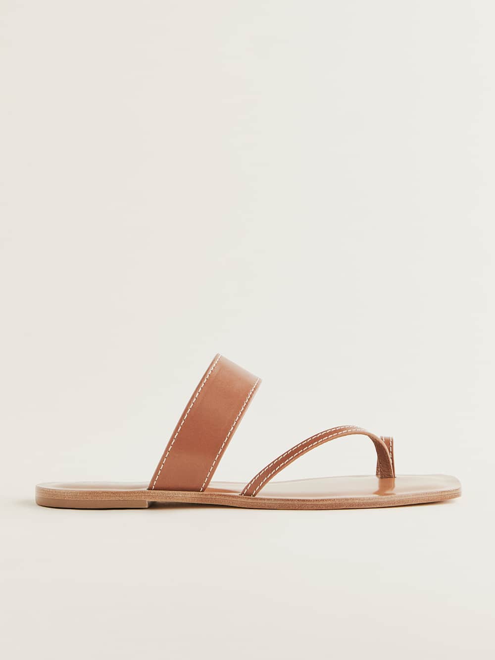 Sawyer Flat Sandal - Pecan Leather