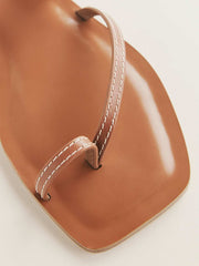 Sawyer Flat Sandal - Pecan Leather