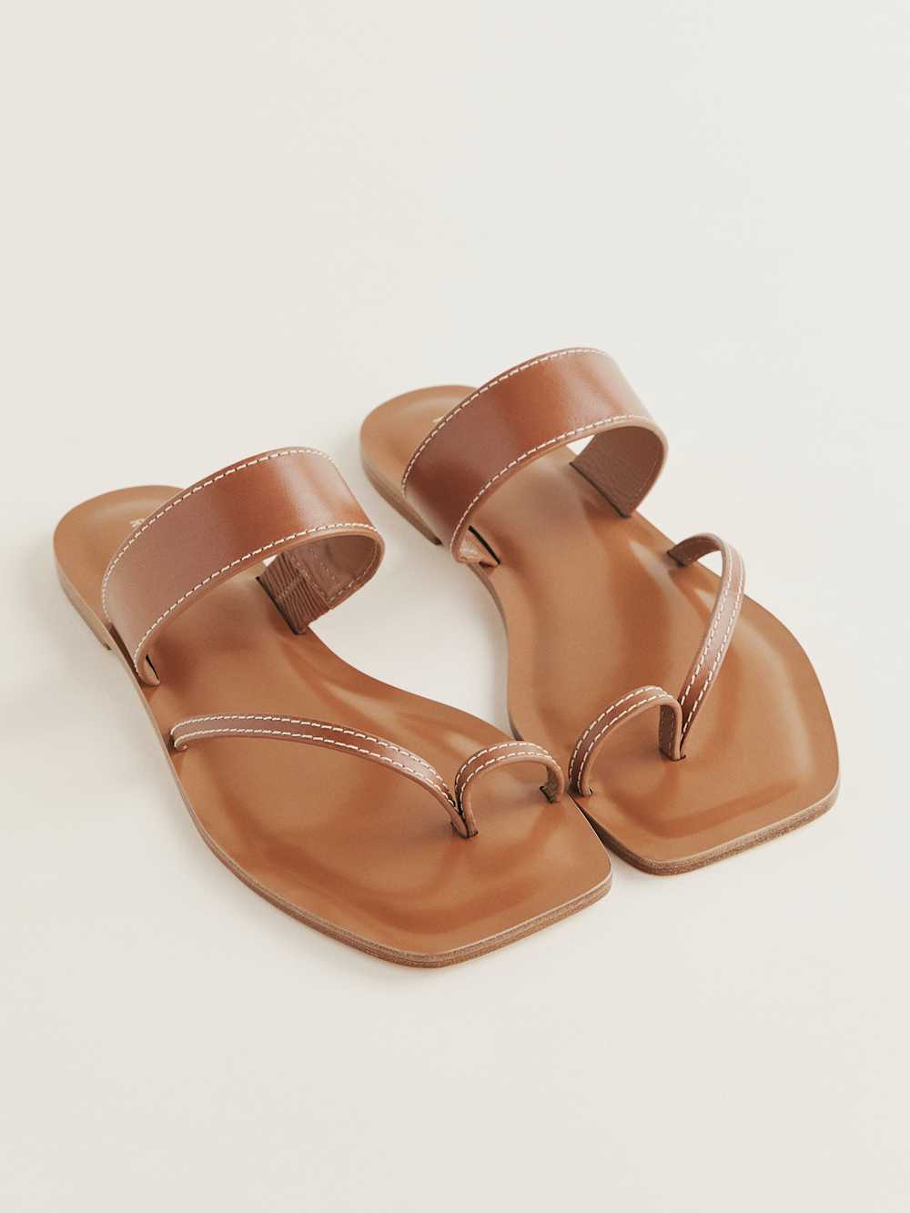 Sawyer Flat Sandal - Pecan Leather
