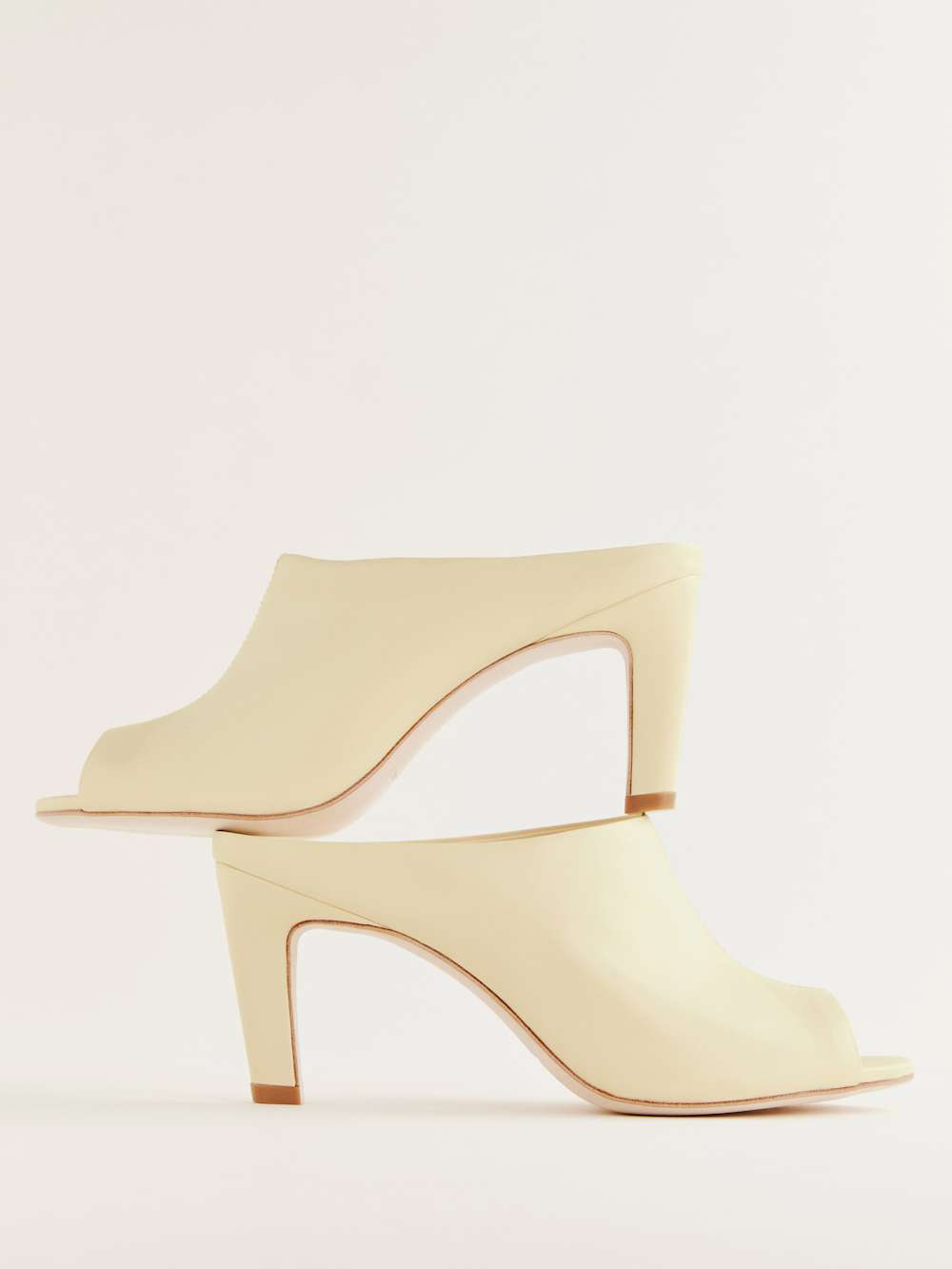 Lydia Heeled Sandal - Parmesan Leather