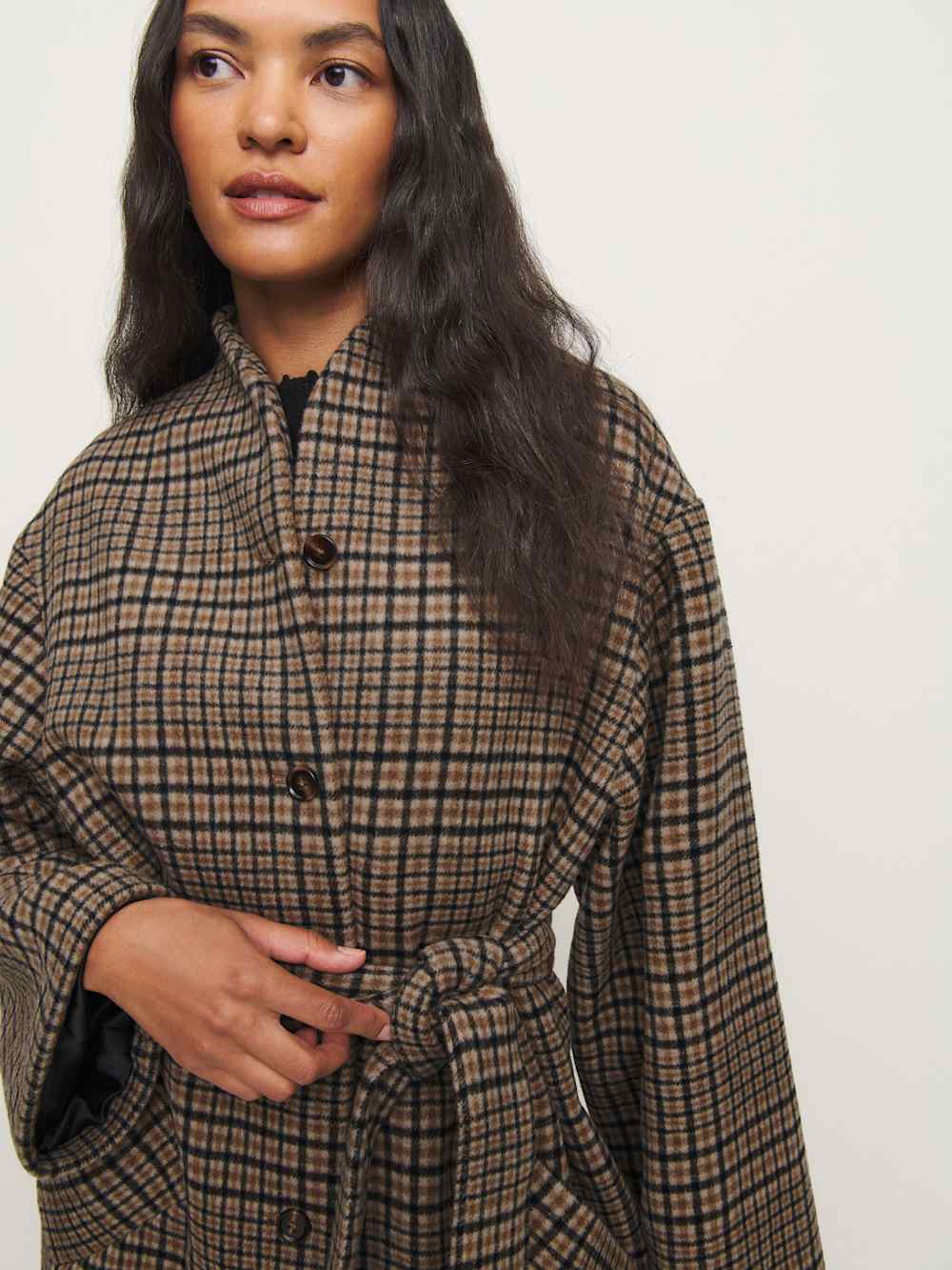 Cotswolds Coat - Toffee Plaid