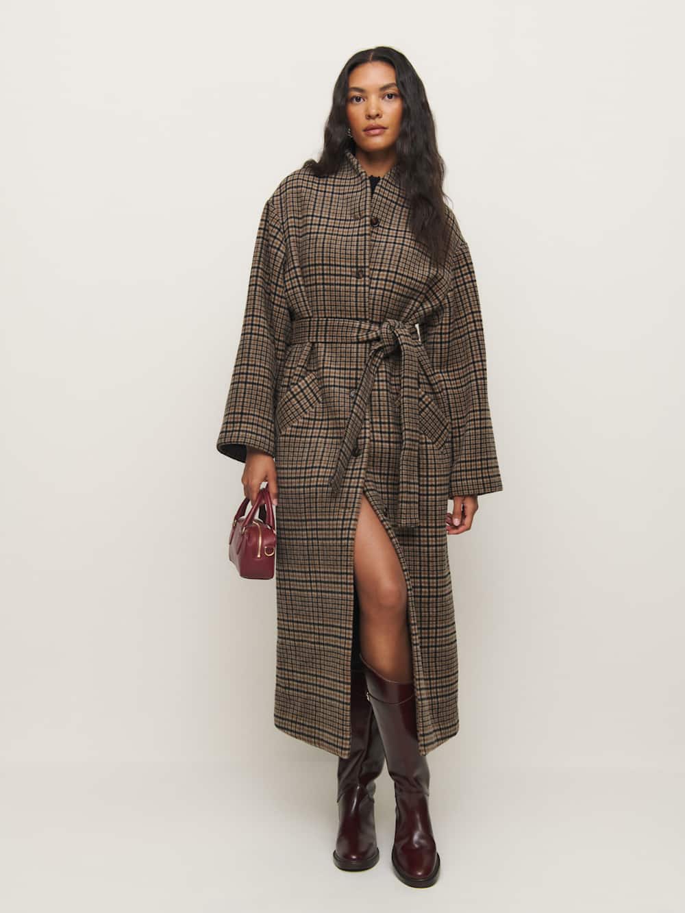 Cotswolds Coat - Toffee Plaid