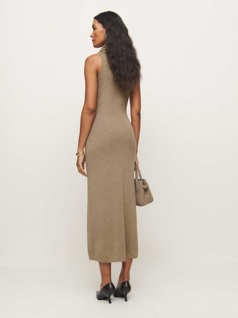 Simone Regenerative Merino Dress - Camel