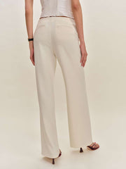 Petites Vida Low Rise Pant - Cream