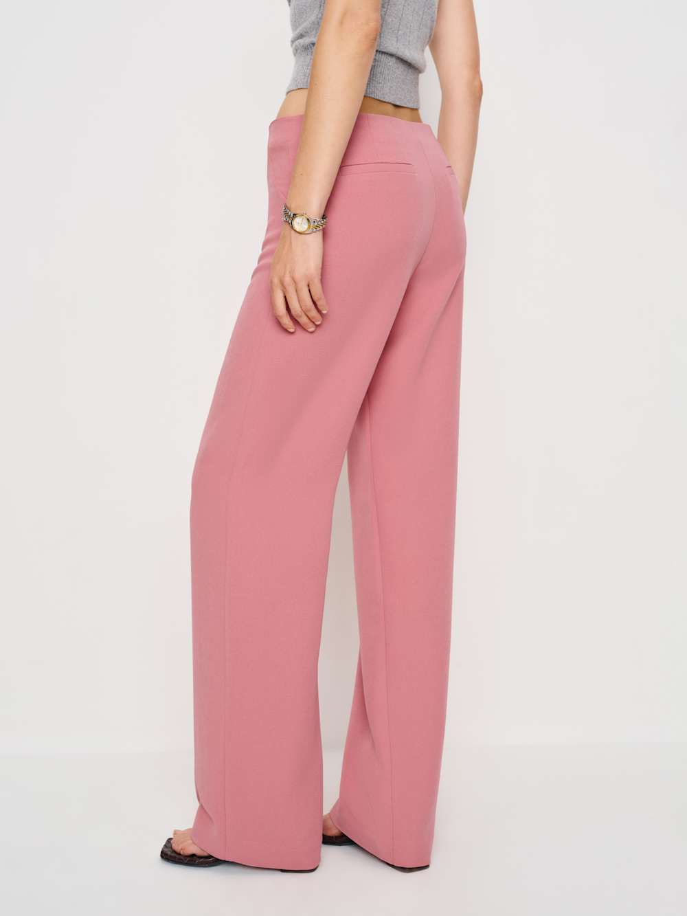 Petites Vida Low Rise Pant - Dried Rose