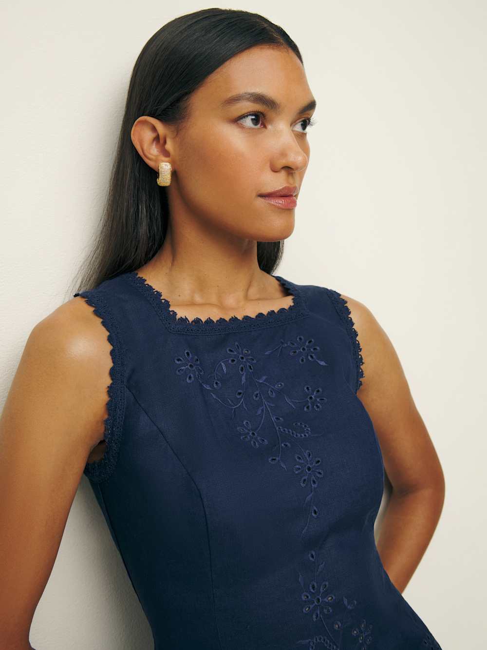 Lorie Linen Top - Danube