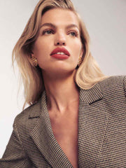 Bondi Blazer - Tan Houndstooth