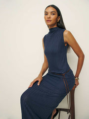 Arabella Knit Dress - Navy