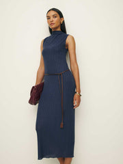 Arabella Knit Dress - Navy