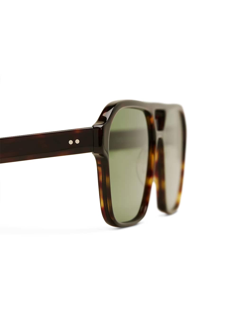 Brune Sunglasses - Tortoise/green