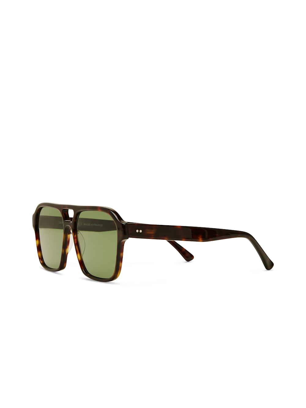 Brune Sunglasses - Tortoise/green