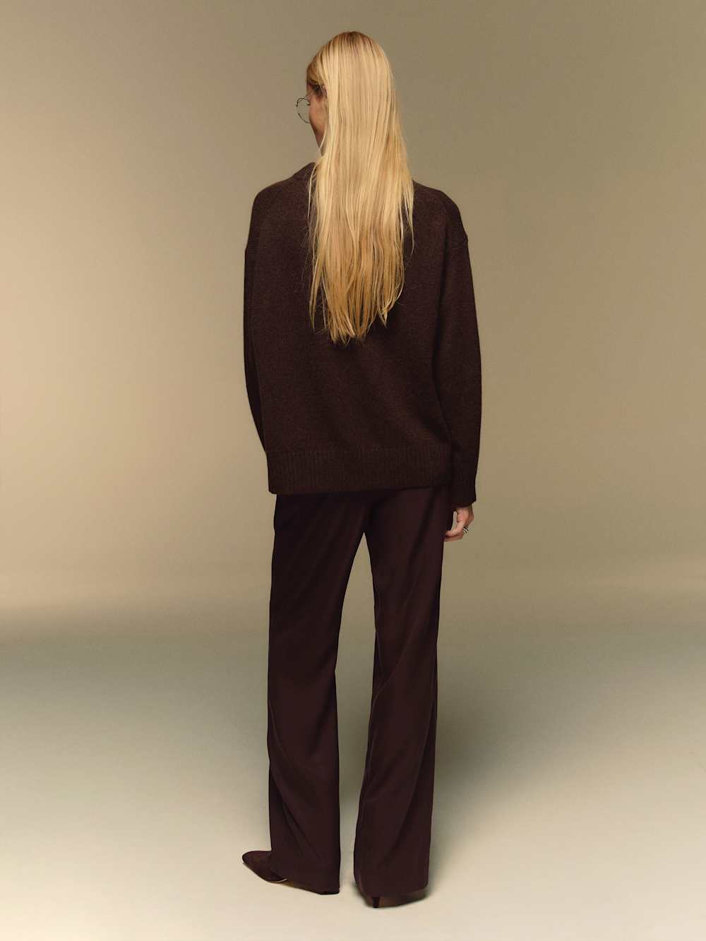Cove Cashmere Oversized Crew - Compost