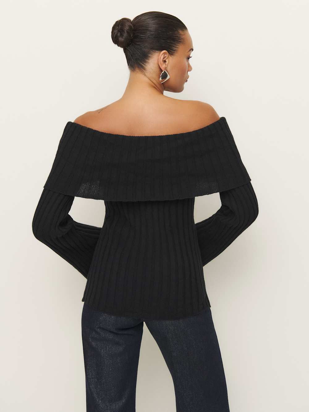 Lana Cashmere Blend Sweater - Black