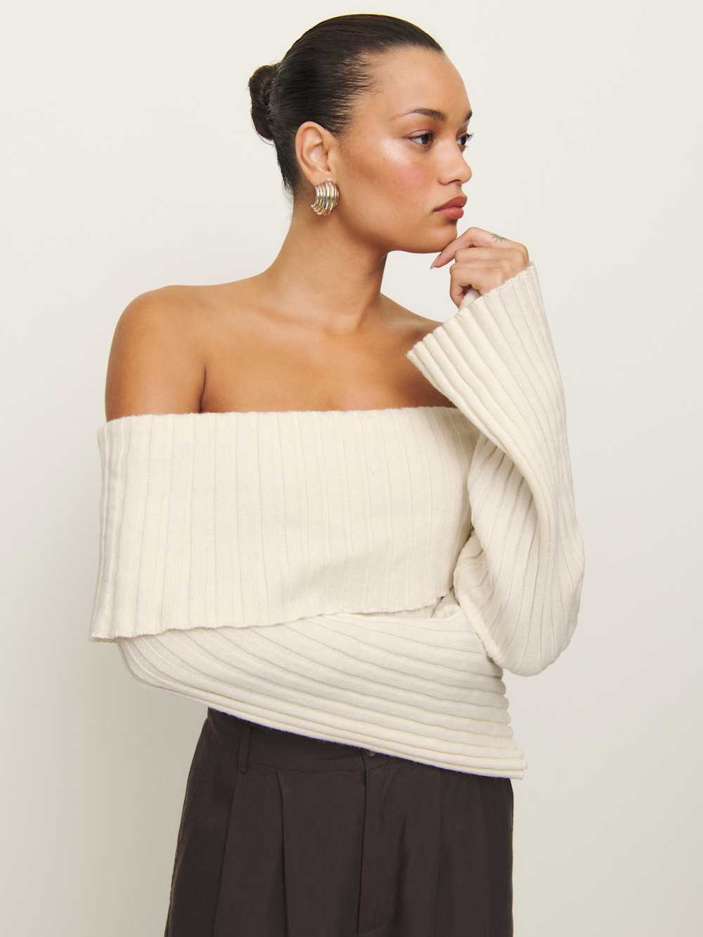 Lana Cashmere Blend Sweater - Gossamer